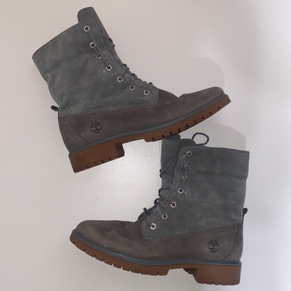 Timberland Women’s Jayne Roll Top Nubuck Leather Boots - Picture 16 of 17